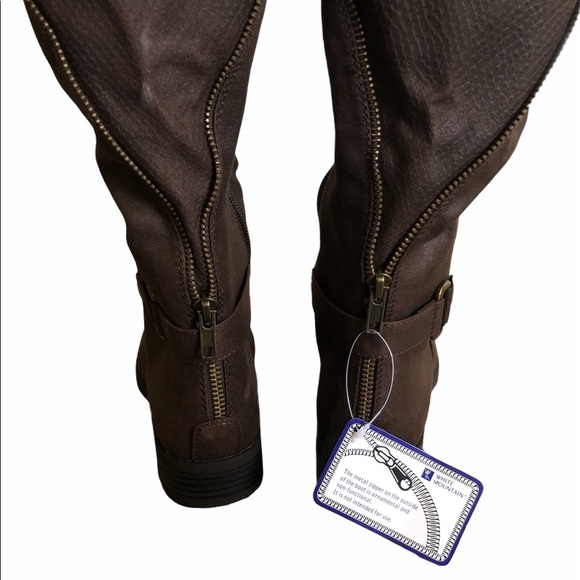 Coffee White Mountain Leto Boot, size 6M, NIB - Picture 4 of 6